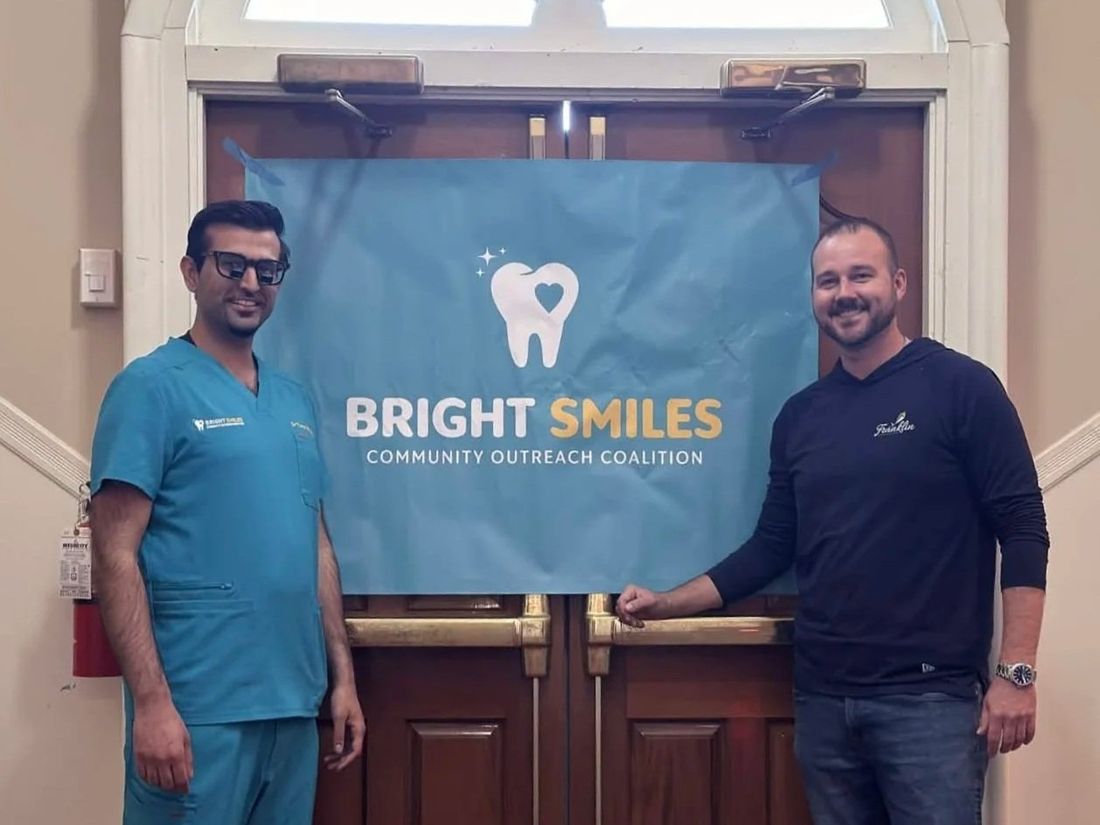 Bright Smiles working with a community partner